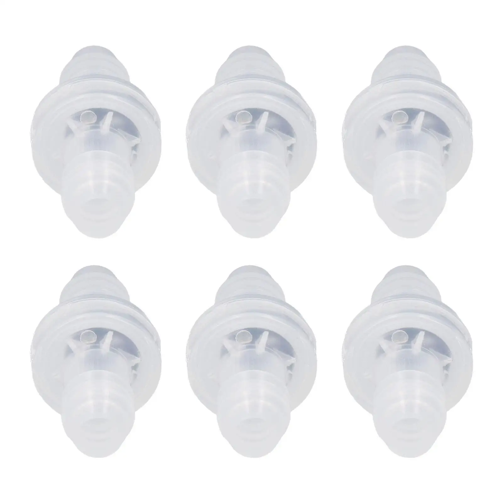 6 Buah Katup Inline Katup Periksa Non Kembali Plastik 3/8 Inci untuk Cairan dan Gas Diameter 10MM