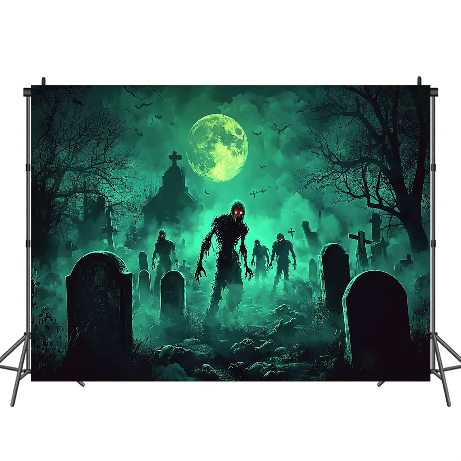 2D flat banner, 1pc Halloween  - Cosplay Bat Prop 评论和价格