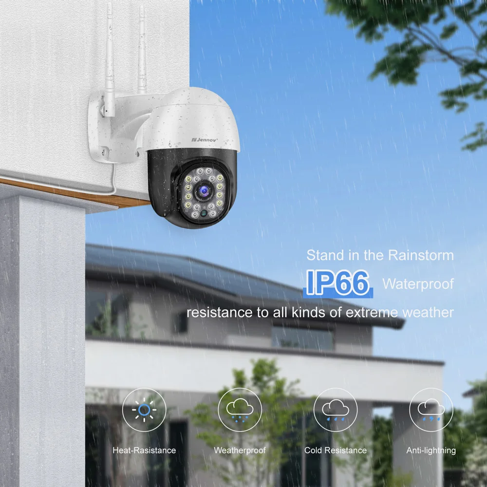 1080P PTZ Wireless Surveillance Security Camera Outdoor Home IP CCTV HD Two Way Audio Wifi Monitor Auto Tracking Color Night