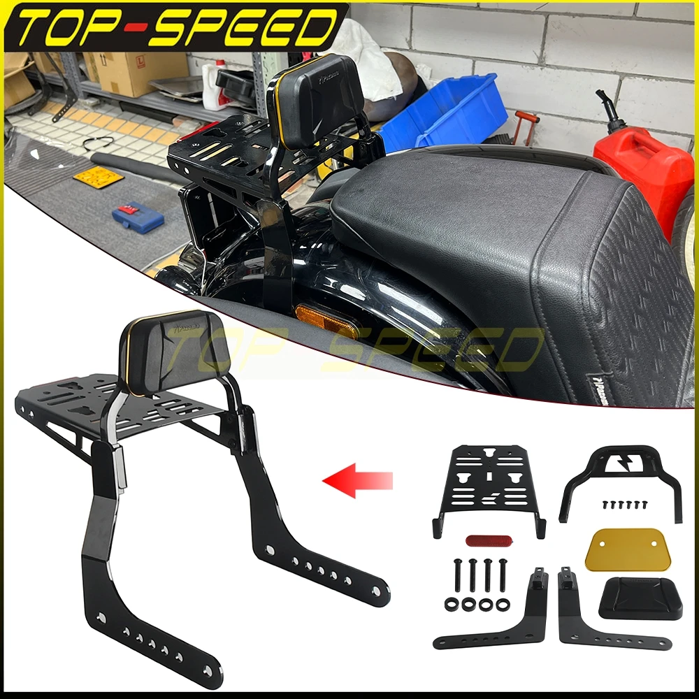 

Motorcycle Sissy Bar Passenger Backrest Kit Bracket Luggage Rack For Harley Softail Low Rider FXLRST FXRST Sport Glide FLSB 18-