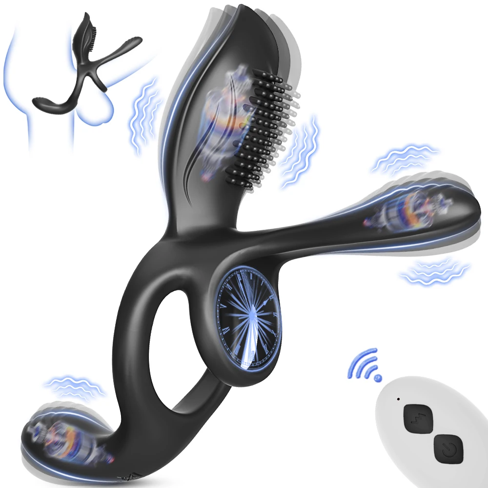 Sex Toys Cock Ring Penis Lasting Ejaculation Delay Stimulator Vibrating Cock Rings for Man Couple Ring Cock Semen Lock Ring 18+
