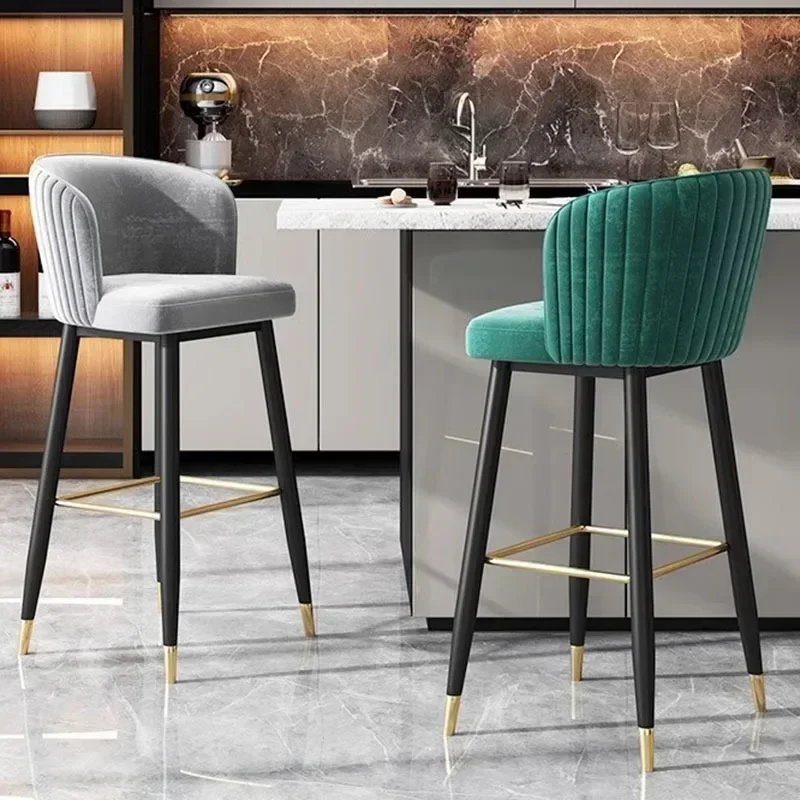 Nordic Home Modern Bar Stools Kitchen Counter Bathroom Luxury Design Bar Chair Design Dresser Sillas Para Comedor Furnitures