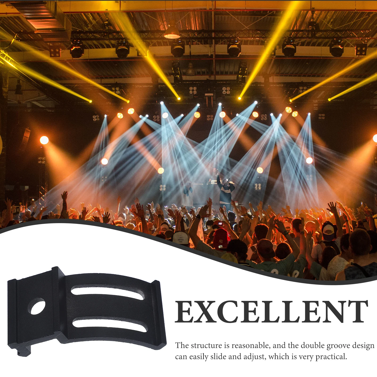 

1Set LED Light Bar Bracket Strong Aluminum Alloy Car Light Bar Mount Rack Smooth Adjustment Reliable Build Quality Car