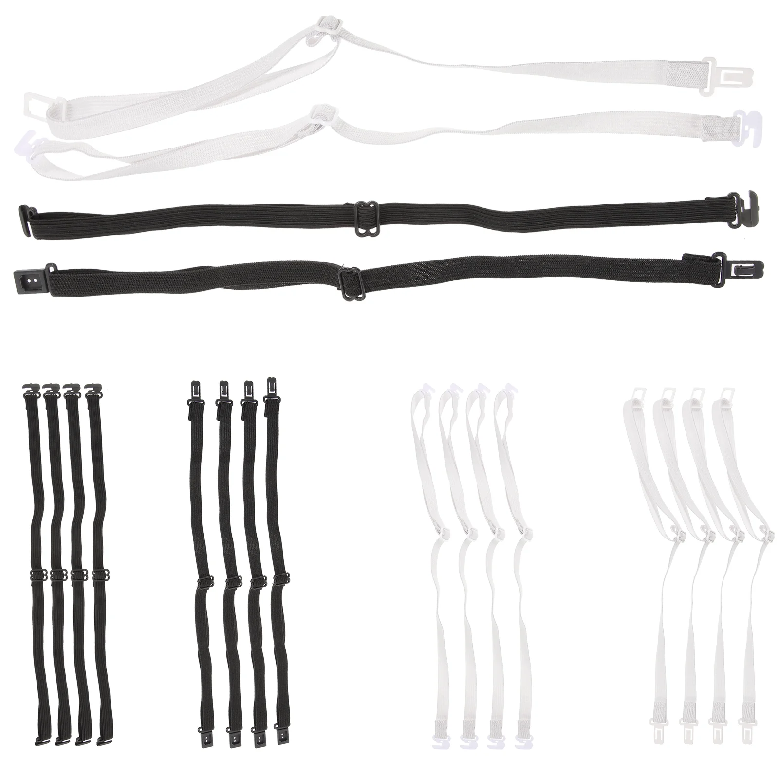 20 Pcs Adjustable Tie Extender Strap Band for Necktie Lengthening Cord