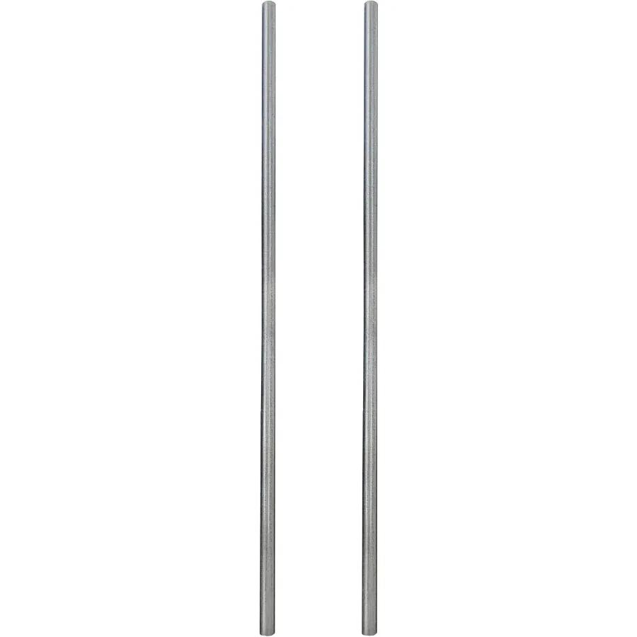 Multinautic Galvanized Steel Dock Posts for Docks and Fences, Set of 2 Hot-Dip Galvanized Fence and Dock Pipes, 1-11/16