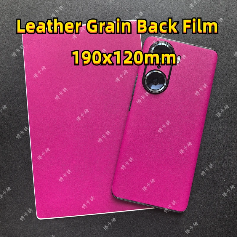 

10pcs Colorful Lamb Skin Leather Pattern Back Stickers for Mobile Phone Film Cutting Machine Rear Skin Protector 190*120mm