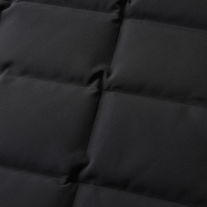 الشتاء الرجال الأسود الكاكي أسفل معطف رفض طوق واحدة الصدر قميص سترة خفيفة الوزن الدافئة الحرارية ملابس خارجية ملابس أنيقة