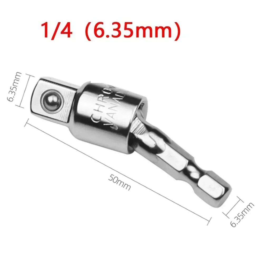 3pcs Electric Drill Socket Adapter For Driver Hex Shank Socket Drill Bits Rotatable Extension Power Tools 1 4 3 81 2