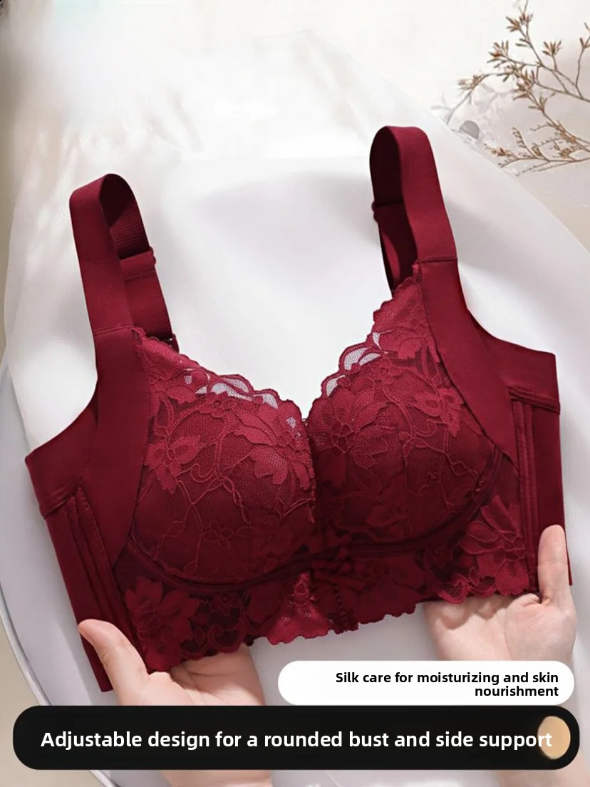 red-silk-lace-bra-women's-luxury-style-gathered-underwear-for-side-breast-collection-adjustable-shoulder-straps-non-wired-sup