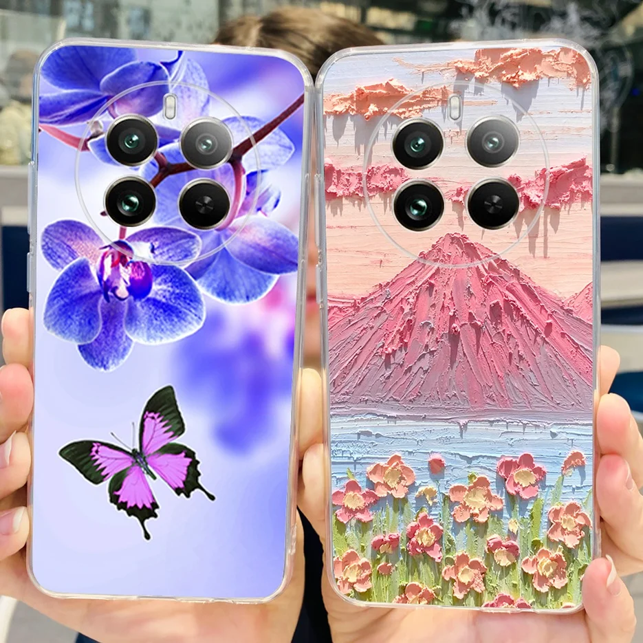 For Realme 12 Pro Plus Case Stylish Painted Cover Soft Silicone Phone Case For Realme 12 Plus Realme12 Pro + Fundas Coque Bumper