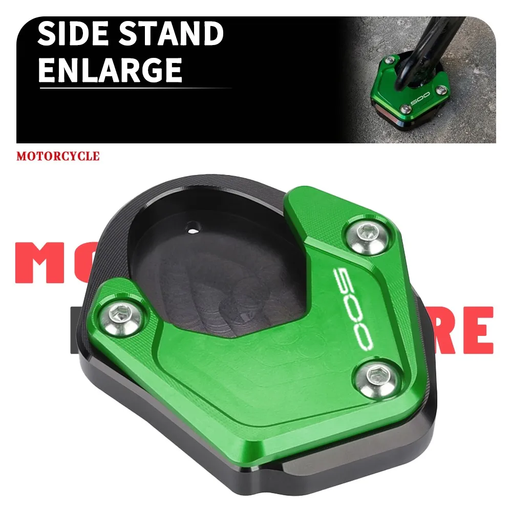 

For Kawasaki Eliminator 500 450 400 2024 2025 Motorcycle Accessories Side Stand Extension Support Pad Kickstand Enlarger Plate