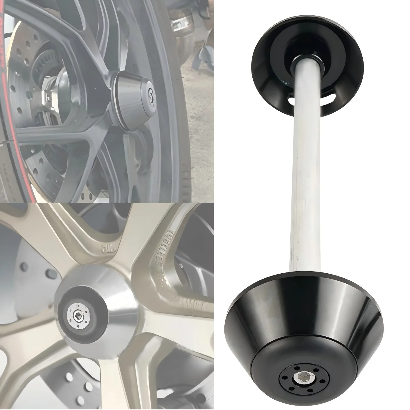 

Для Ducati Hyperstrada 821/939 и Hypermotard 796/950 - слайдер заднего моста, защита колес