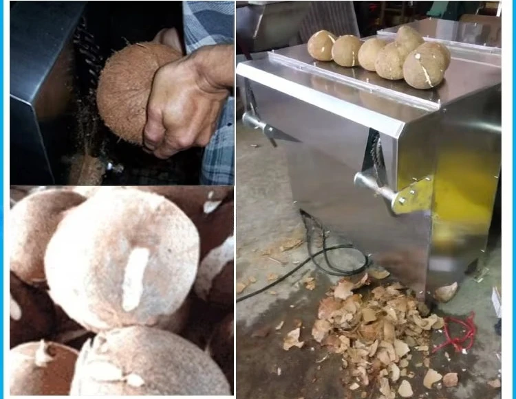 آلة تقشير جوز الهند ذات الغلاف الصلب البني القديم / آلة تقشير جوز الهند #2