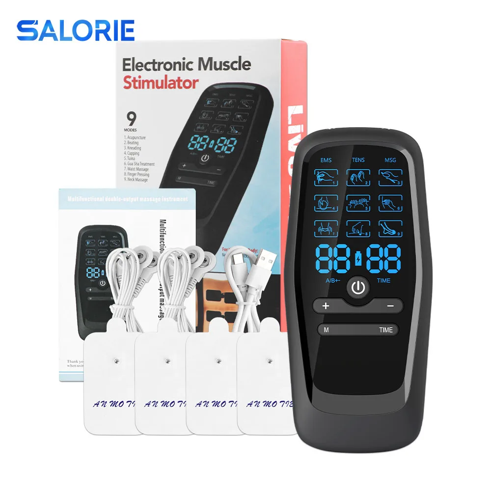 Physiotherapy Tens Muscle Stimulator Electric EMS Acupuncture Body Massage Digital Therapy Slimming Machine Electro Stimulator