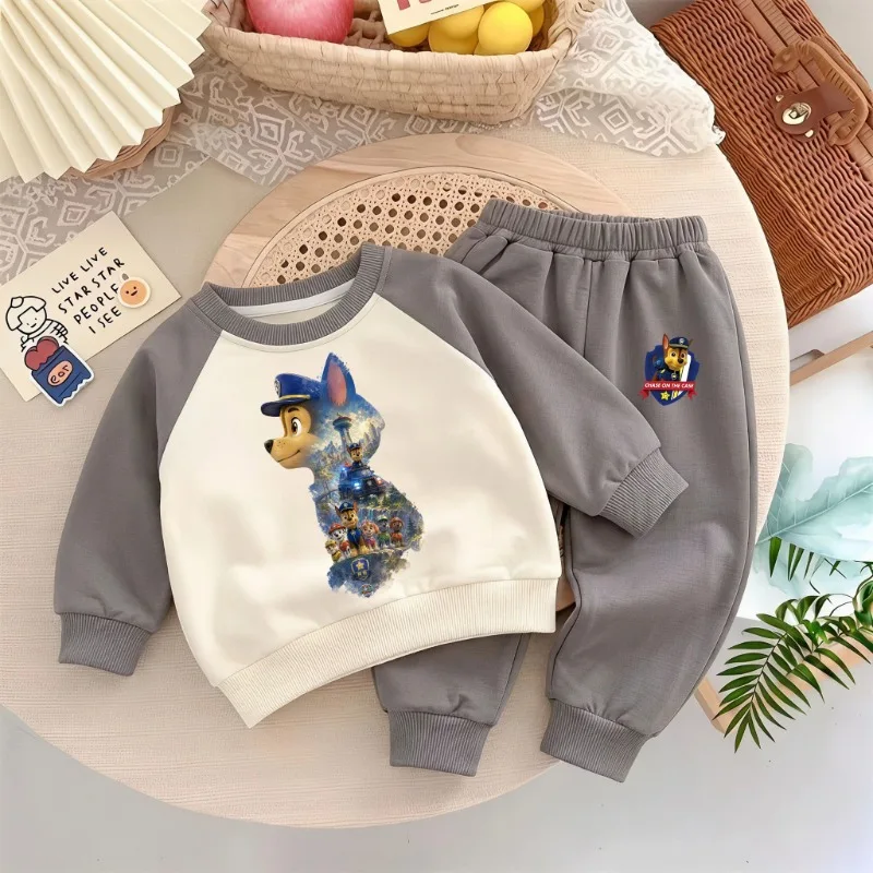 2026 Herbst Neue Kinder-Freizeit-Sweatshirt-Sets Jungen Hoodies und Lange Hosen Zweiteiliger Anzug Kinder Mode-Trainingsanzug Sportkleidung – Detail 6