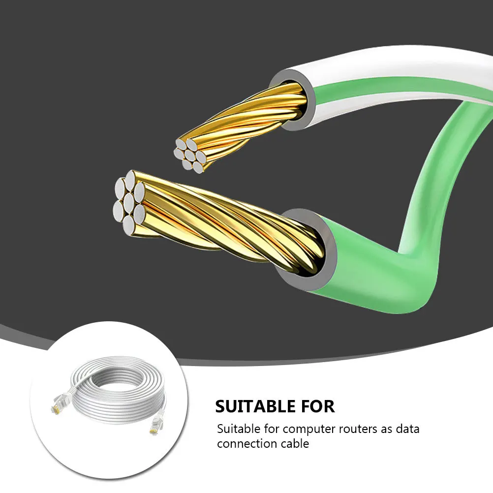 

1pc Cat5E Ethernet Network Cable High Speed Durable Lan Cable For Computer Router Connection Ultrathin Broadband Cord