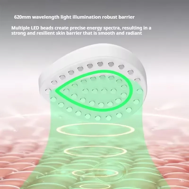 Appareil Facial ultrasonique, Machine de Lifting du visage, masseur de serrage de la peau à 3 niveaux, thérapie à la lumière LED, outil de beauté pour rajeunissement des vibrations