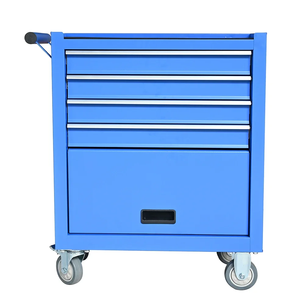 Hot Sale High Quality BLUE 4-Drawers Steel Auto Repair Tool Cabinet Tool Trolley