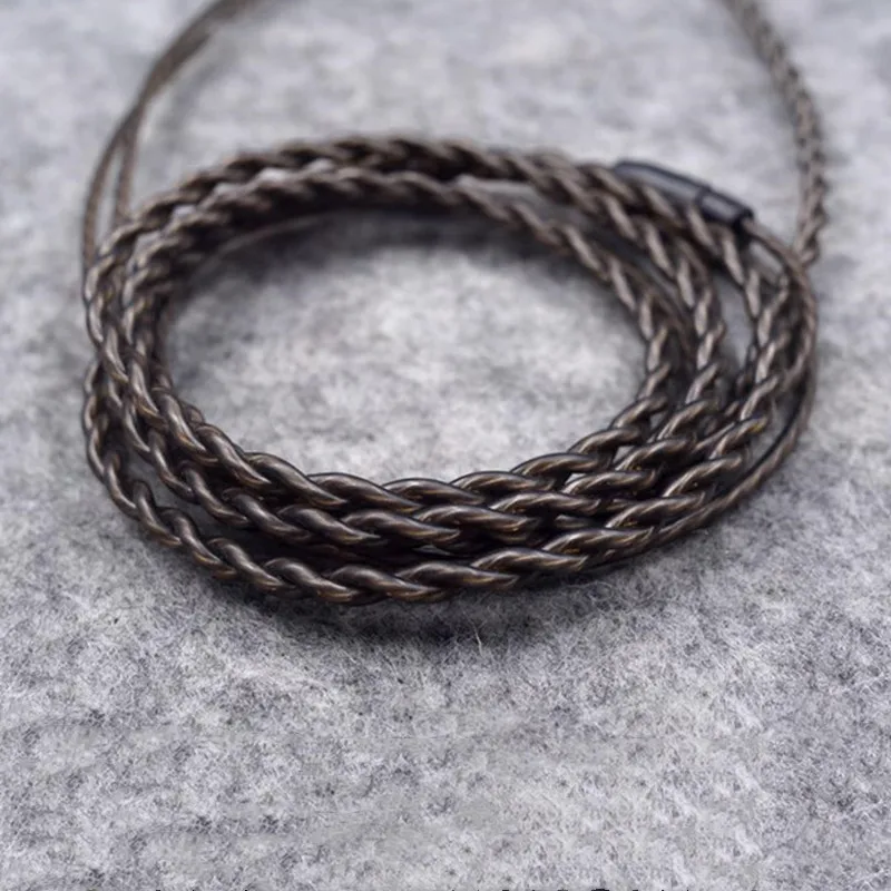 Кабель для наушников с посеребренным покрытием, 2,5 мм/3,5 мм, разъем 1,2 м, бескислородная медь, Hi-Fi кабель для наушников MMCX F7200 F4100 F3100 ER4SR ER4XR