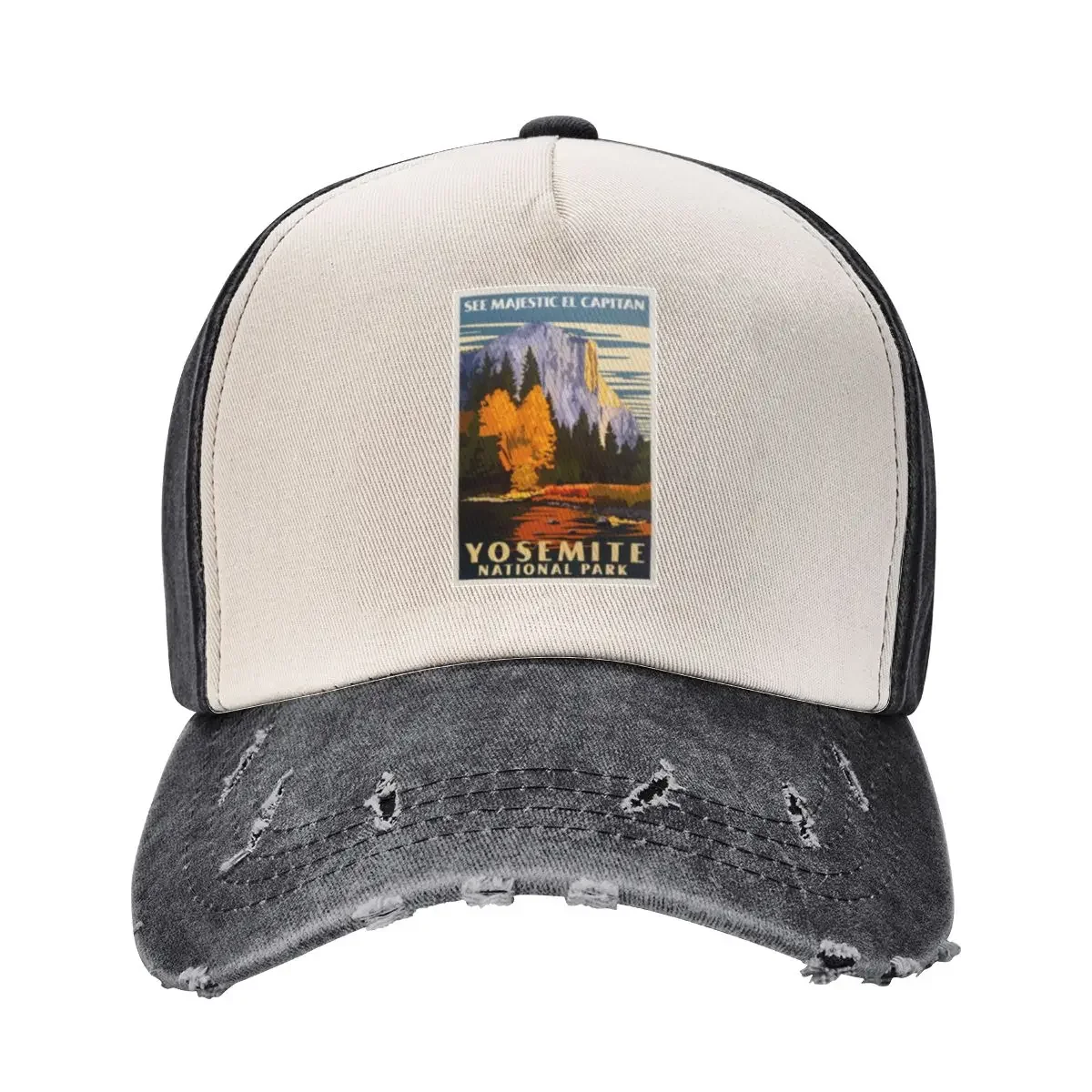 Yosemite Park Nation Baseball Cap Beach Outing western Hat Icon Beach Bag Golf Women Men's