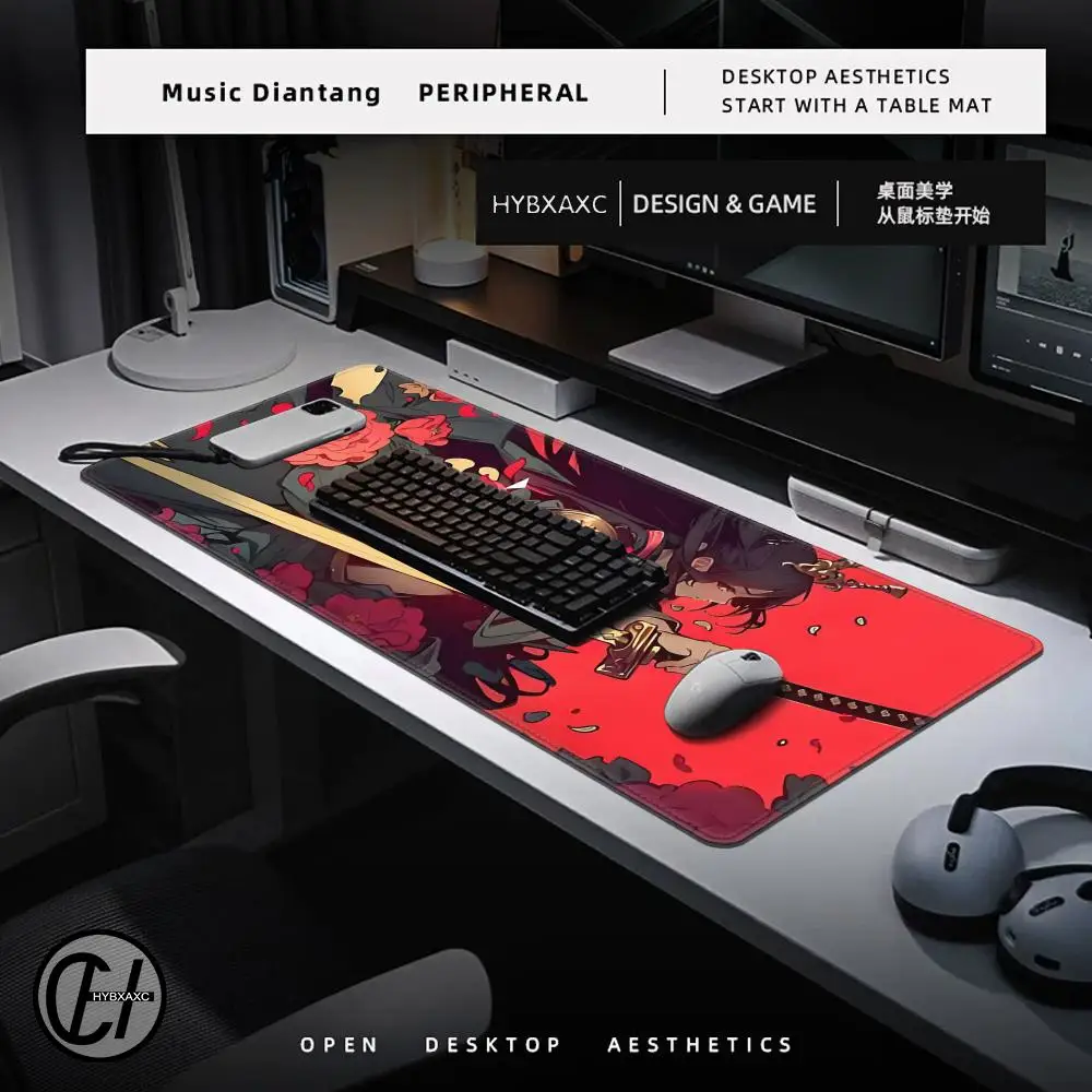 Demon Slayer Mouse Pad Gaming Laptops Keyboard Mat Deskmat Pc Accessories Desk Protector Mousepad Gamer Mats Anime Mause Pads