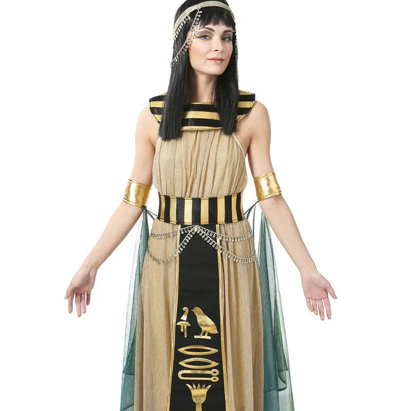 أزياء الهالوين فرعون الملك الزي الملكة أداء المدرسة اللعب التمثيل زي المهرجان المصري التقليدي دكتور