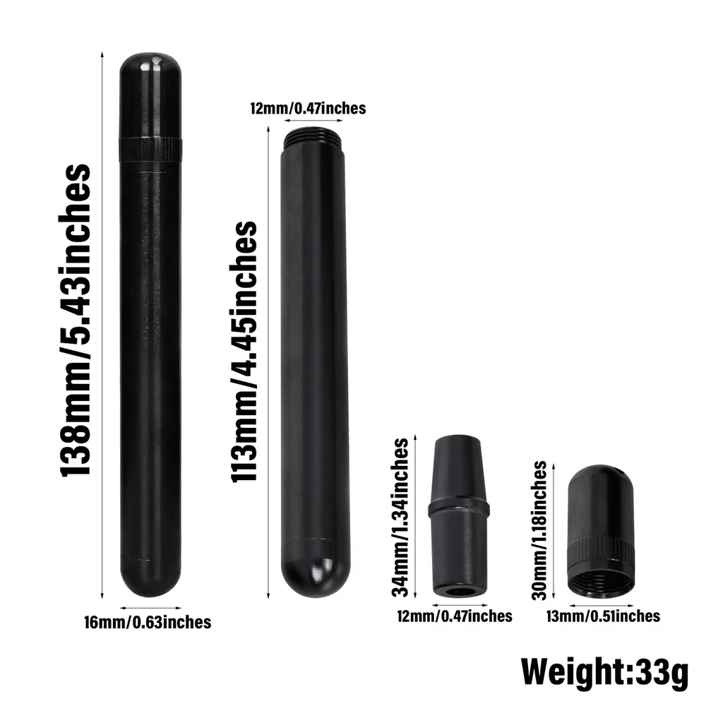 Premium Proof Waterproof Cigarette Holder Aluminum Cigar Airtight Container Travel Storage Tube Smoking Accessories