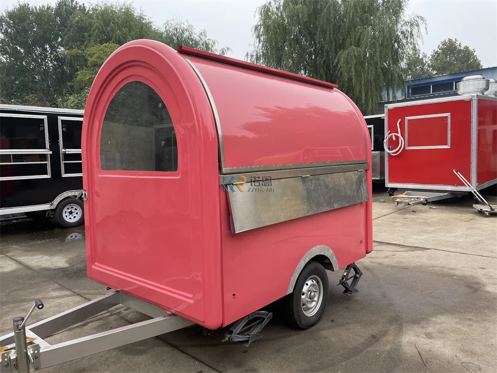 モバイルフードトレーラー、フードトラックバン、スナックカート、ピザ、アイスクリーム、キオスク、コーヒー、コンセッションを完全に装備