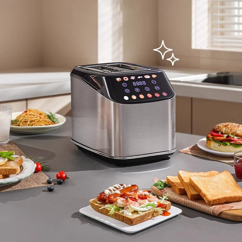 トースター家庭用多機能朝食マシン小型トースター加熱自動サンドイッチトースター 1300 ワット