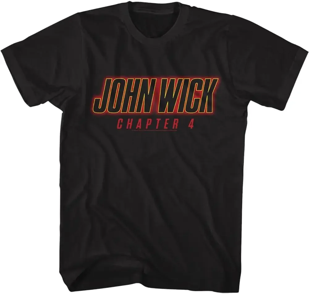 John Wick Logo Chapter 4 Mens Short Sleeve T Shirt Action Movies Graphic Tees