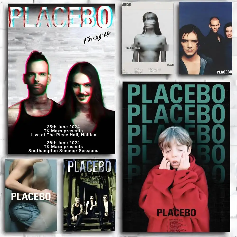 Placebo Whitepaper   Poster and Prints Wall Art Pictures for Modern Bedroom Game Room Home Decor