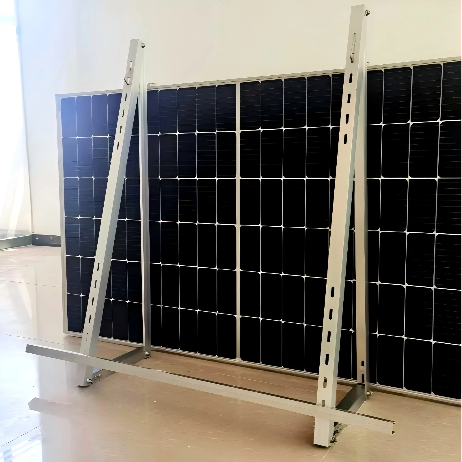 Balcony Solar Panel System Aluminium Bracket Easy Ground Mount Solar Racking System Home Balcony PV Mounting Kit view 2