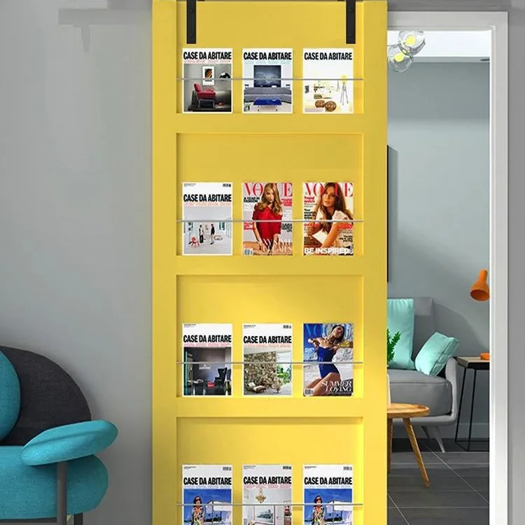 Bookshelf barn door, hanging rail door, bedroom sliding door