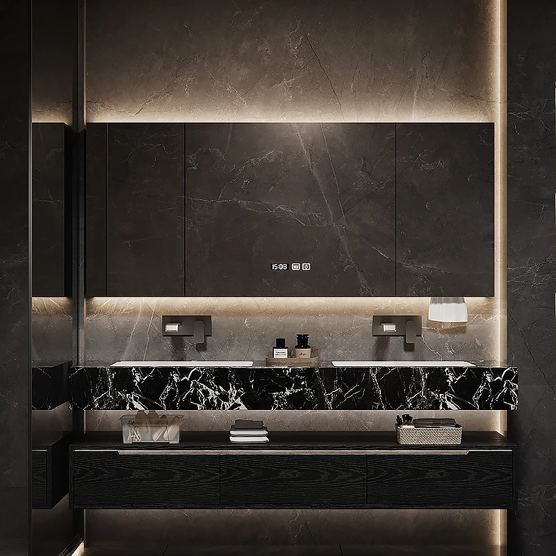 

Storage Vanity Bathroom Cabinet Sink Space Saver Skincare Corner Bathroom Cabinet Makeup Partitions Archivadores Home Furniture