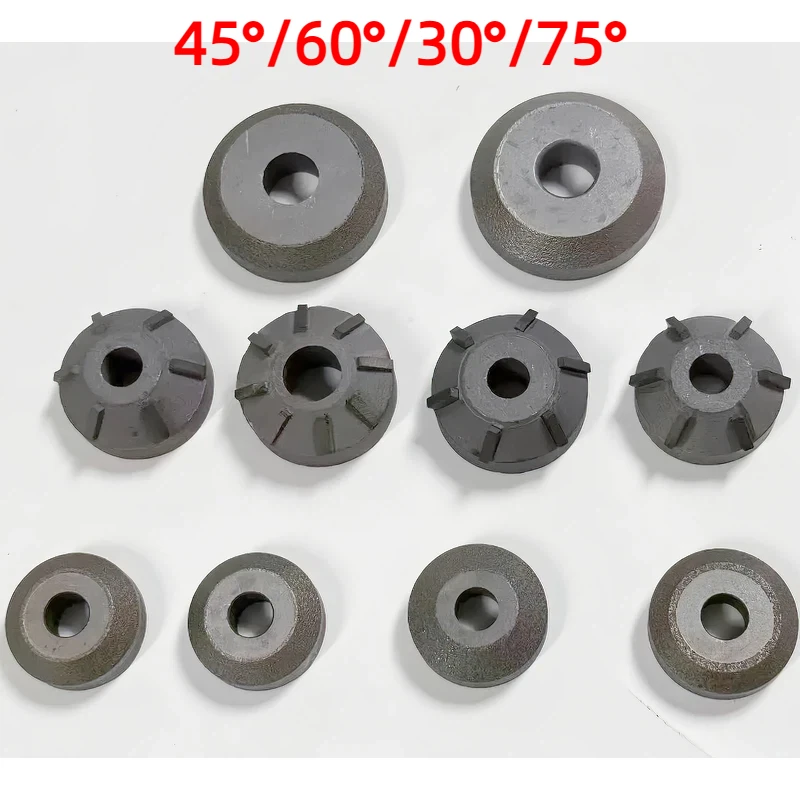 Alésoir de Valve en carbure 45/60/30/75 degrés, coupe-siège, meule pour voiture, moto, moteur, réparation de siège de Valve, tête d'alésoir