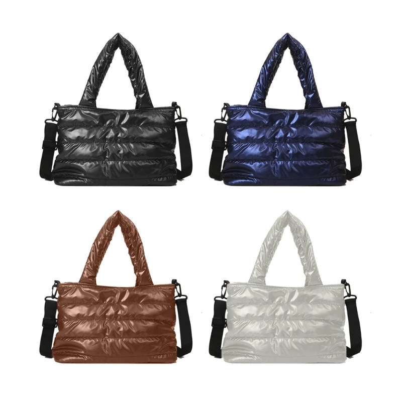 

Stylish and Spacious Quilted Tote Shoulder Bag for Women Lightweight Handbag with Large Capacity 066F