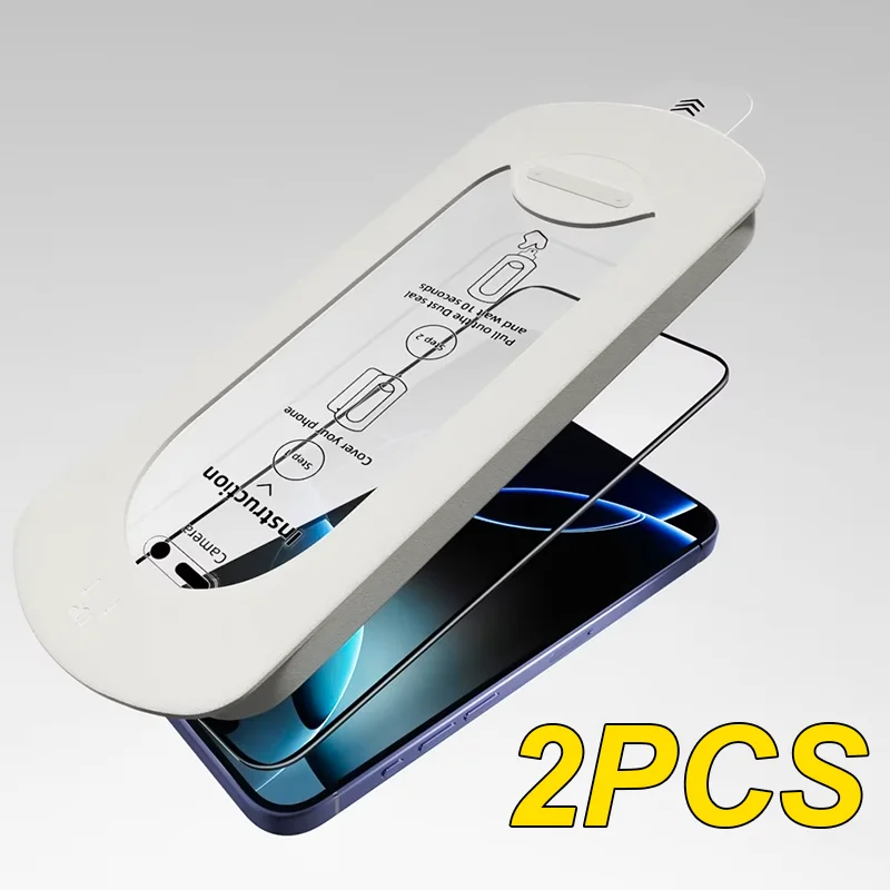 Für iPhone 17Pro Max Displayschutzfolie aus gehärtetem Glas 17Pro 17Air 17 Fingerabdruckresistent Installationswerkzeuge HD Panzerglas