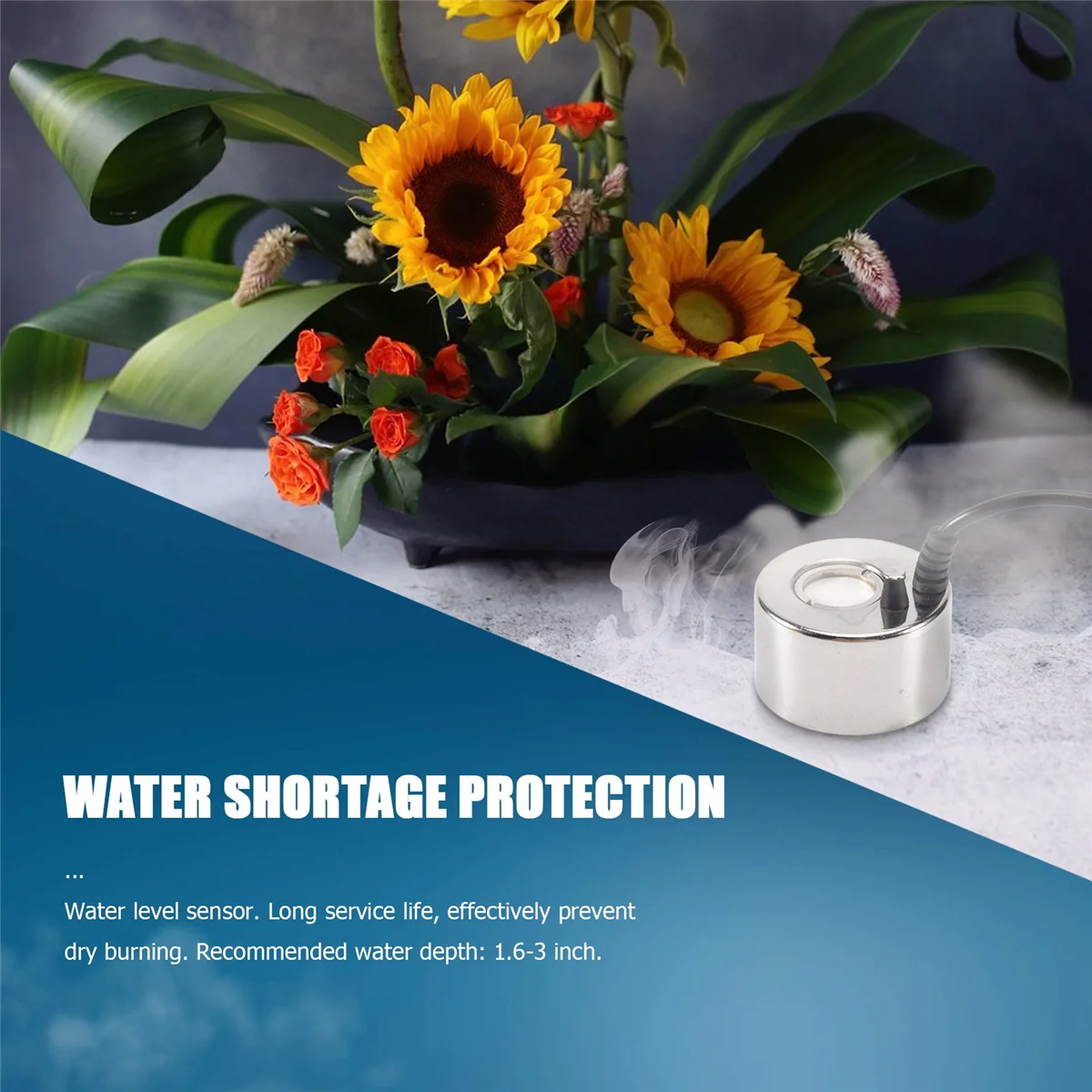 Mist Maker Fogger umidificatore ad ultrasuoni 3 pezzi testine di nebulizzazione fontana d'acqua stagno nebbia atomizzatore umidificatore d'aria spina americana