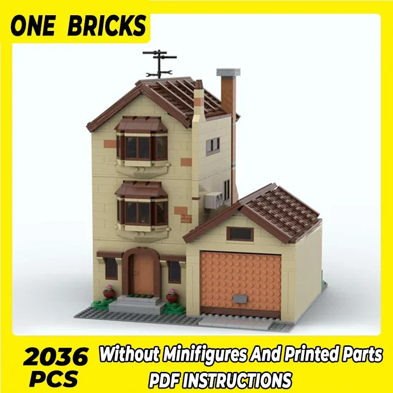 Moc Building Blocks Street View Model Anime Home Technical Bricks DIY Assembly Construction Toys For Childr Holiday Gifts