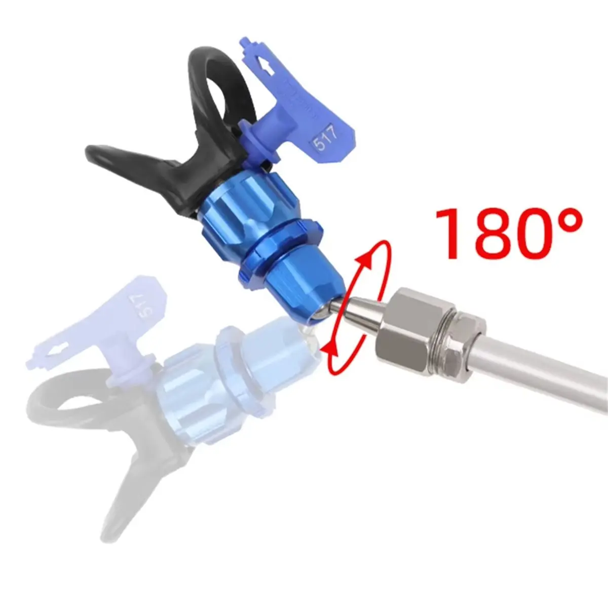 HOUSEHOLD*GOOD 180° Rotating Airless Machine Accessory, Leak-Free Aluminum Alloy Design