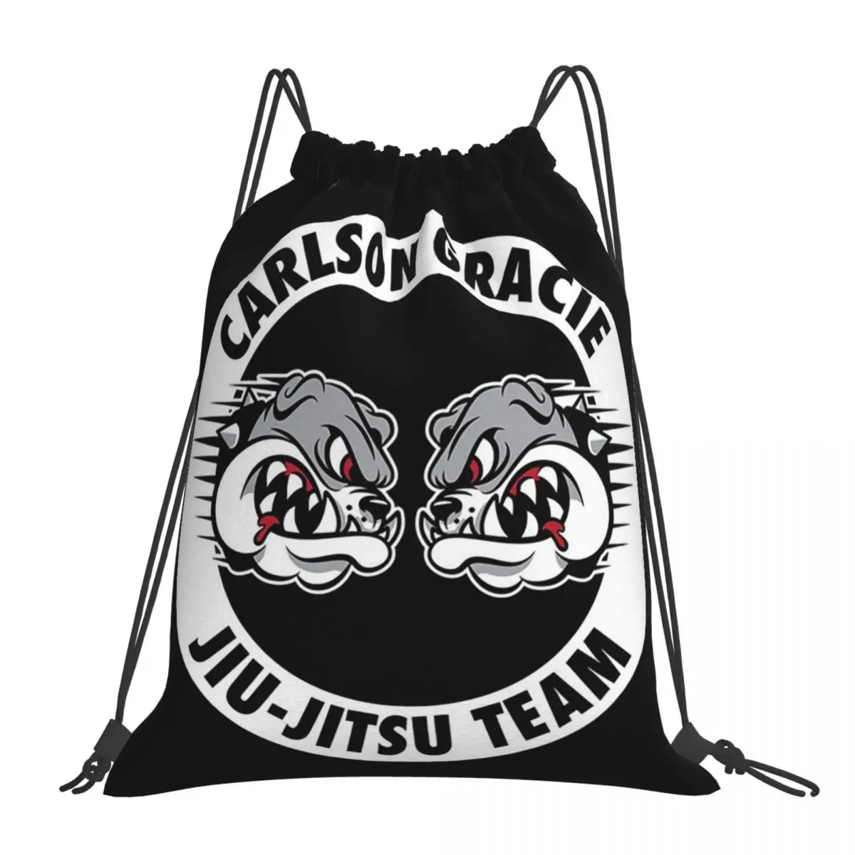 Carlson Gracie Jiu-Jitsu Team Backpacks Fashion Portable Drawstring Bags Drawstring Bundle Pocket Shoes Bag Book Bags