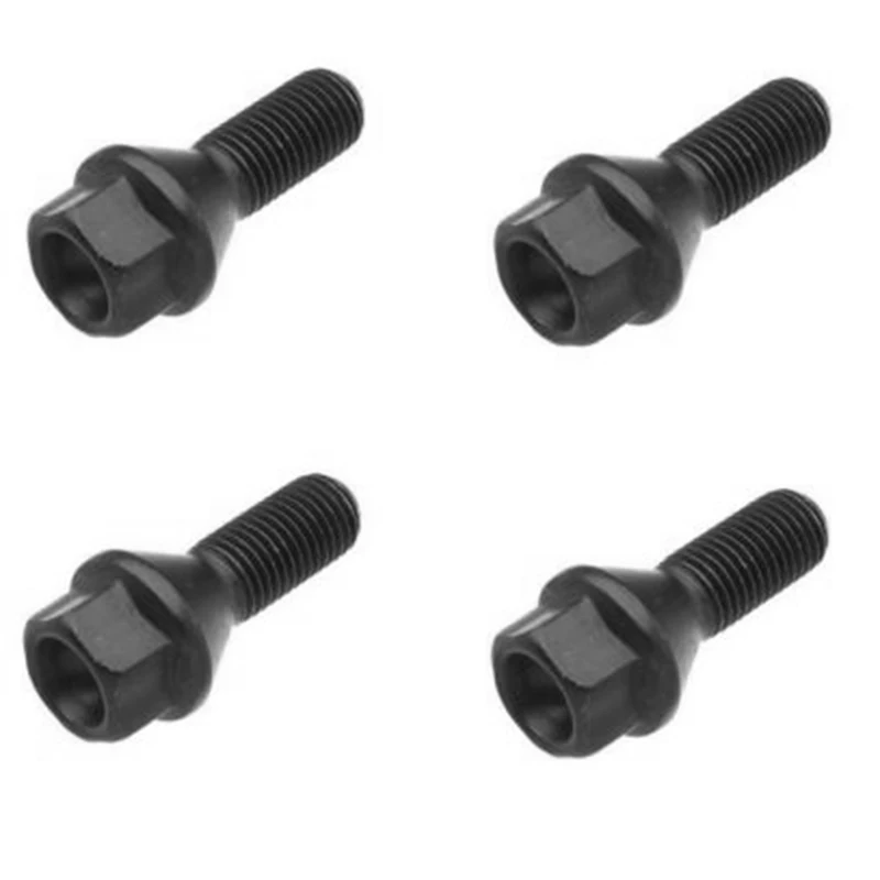 4Pcs Black Wheel Bolt Lug Nut for BMW E30 E36 E46 E60 E90 36136781150