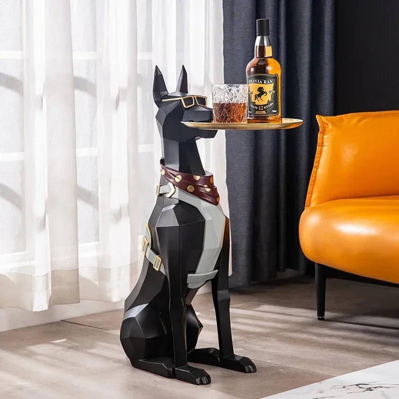 Living room ornament violent bear landing large dog light luxury entrance art high sense niche home decoration