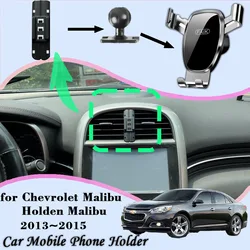 Car Mobile Phone Holder For Chevrolet Malibu Holden Malibu 2013~2015 GPS Bracket Air Vent Clip Gravity Mount Support Accessories