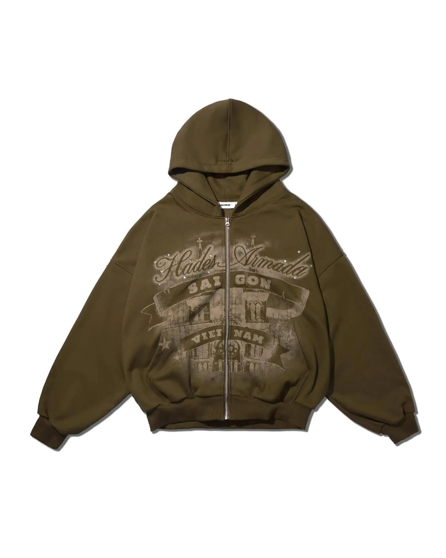 

Осенне-зимняя новая тяжелая толстовка унисекс Y2K с курткой на молнии и шапкой, простая и универсальная для ежедневного использования.