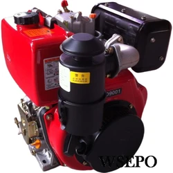 WSE-188FS Electric Start With 1/2 Speed Camshaft Output 11HP 456CC 4 Str. Air Cool Diesel Engine Used For Multi-Purpose