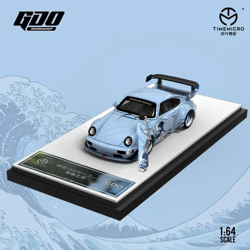 Time Micro X GDO 1:64 RWB The Great Wave off Kanagawa Model Car