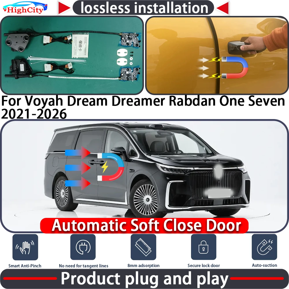

Electric Closing Door Lock Actuator for Voyah Dream Dreamer Rabdan One Seven 2021-2026 Soft Close Power Latch System Auto Pull
