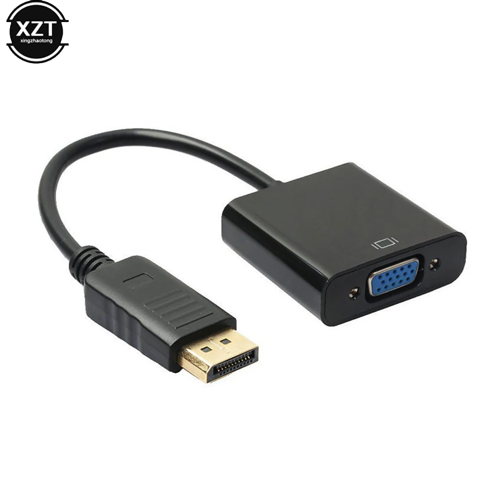 DP do kabel adaptera VGA 1080P DisplayPort męski do VGA Adapter żeński konwerter do projektora HDTV Laptop