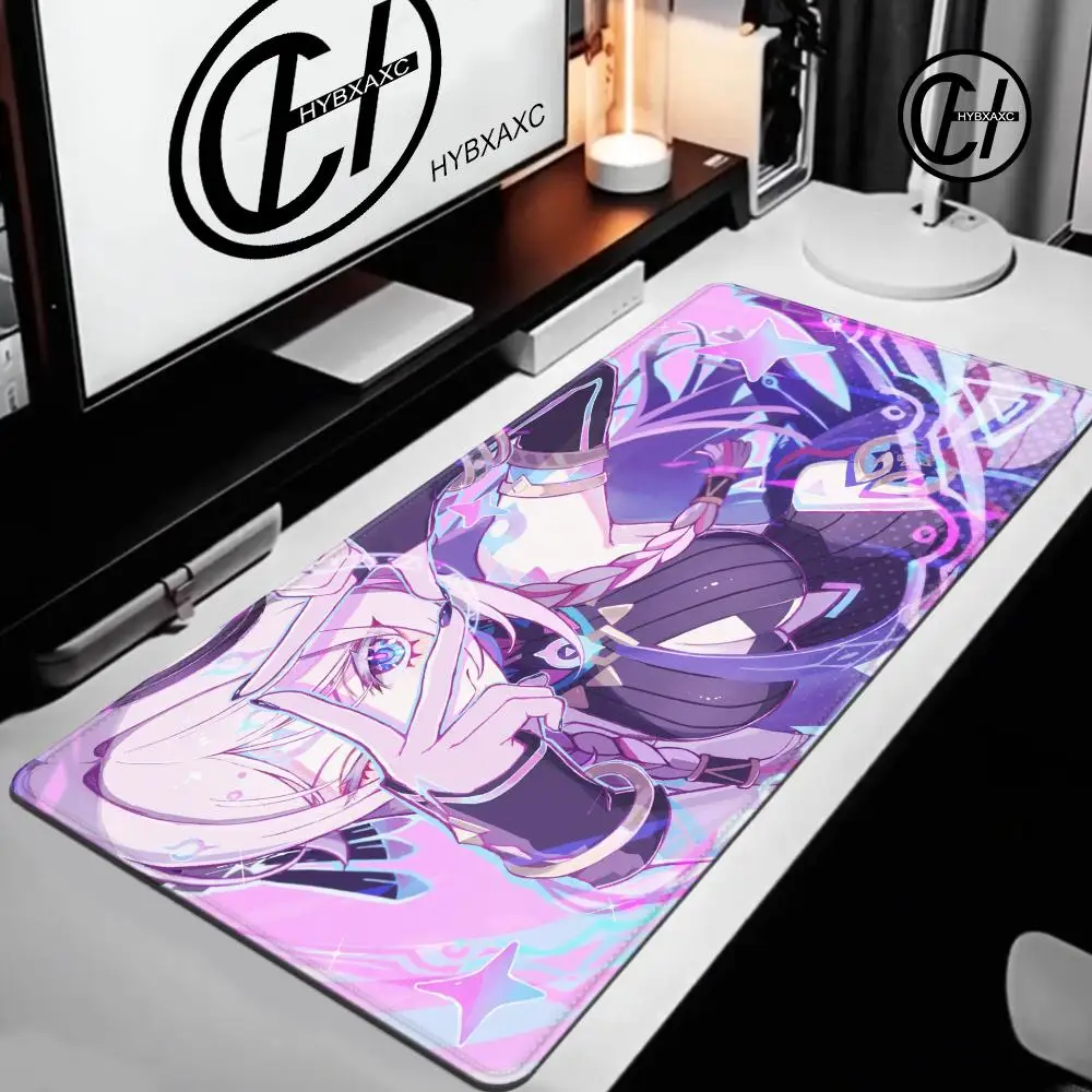 G-genshin C-citlali Mouse Pad Anime Gaming Mouse Pad HD Printing Table Pads Karet Desktop XXL Mousepad Meja Tikar